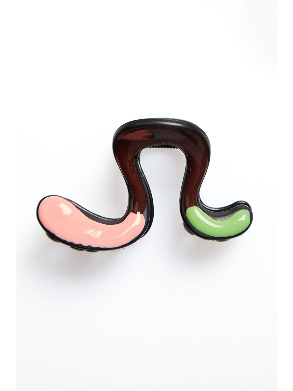 Kahverengi Figürlü Kemik Mandal Toka-3