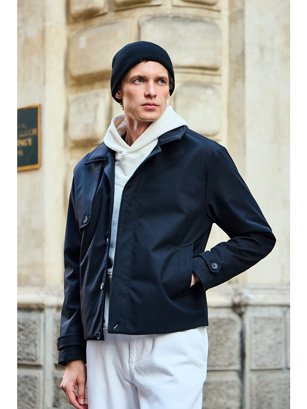 Erkek Regular Fit Ceket Siyah-1