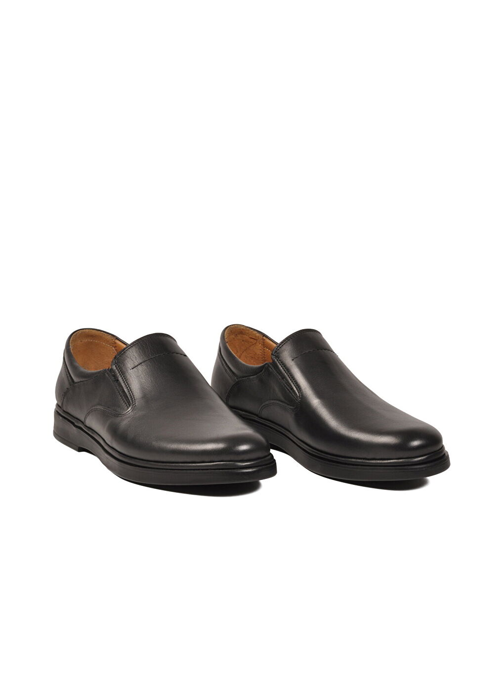 Siyah Hakiki Deri Erkek Casual Ayakkabı 329 M-2