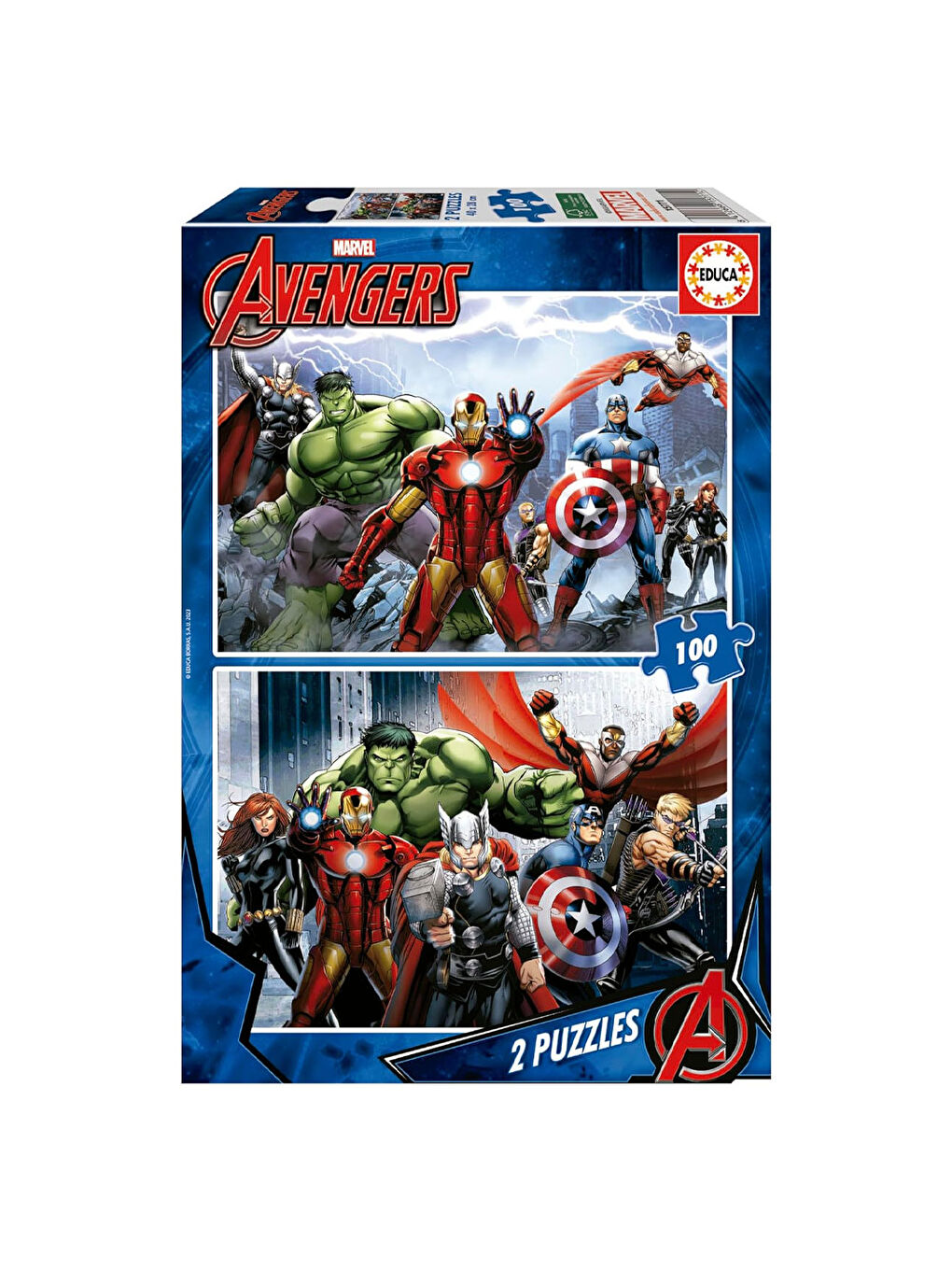 Puzzle 2X100 Marvel Avengers Yenilmezler 15771