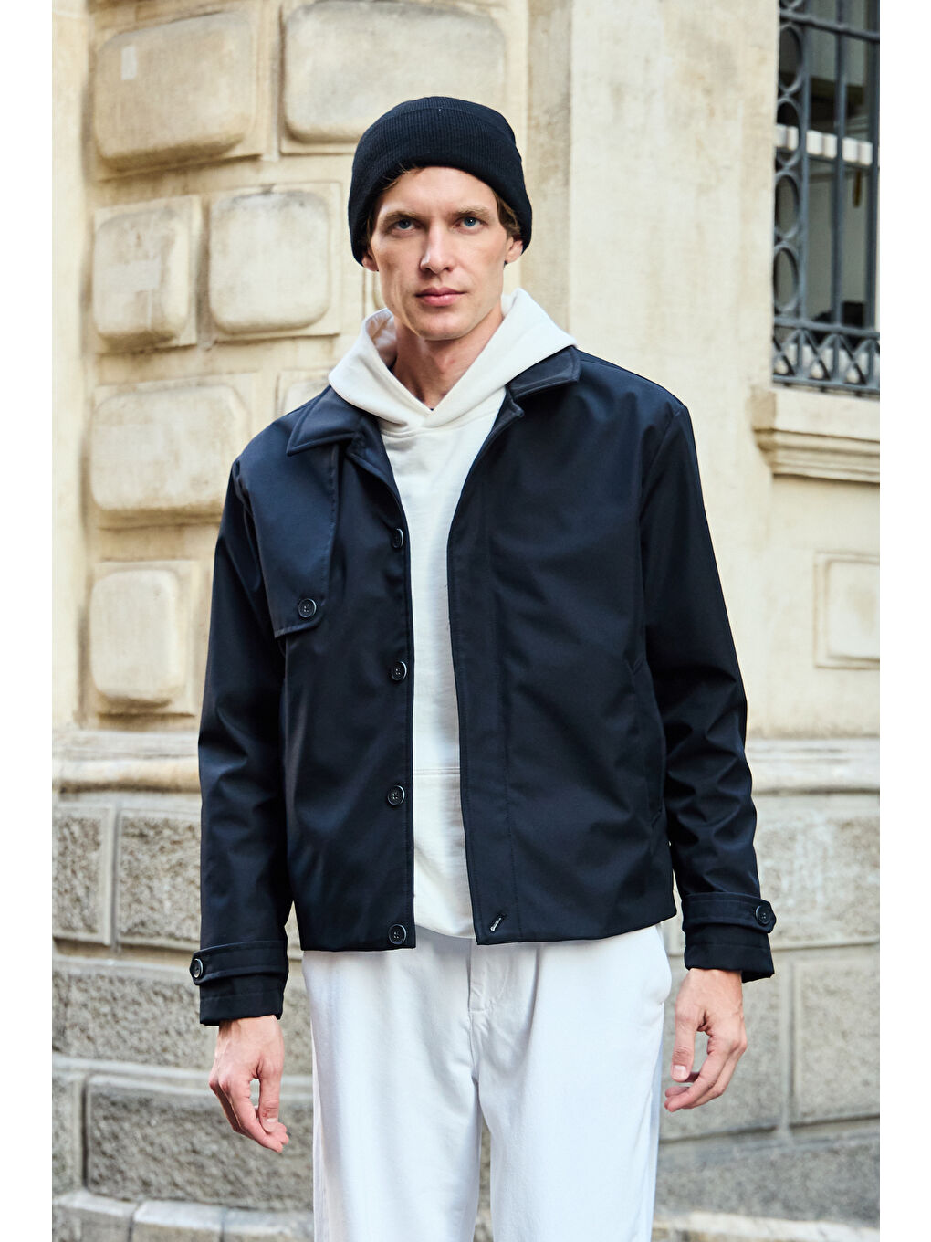 Erkek Regular Fit Ceket Siyah-3