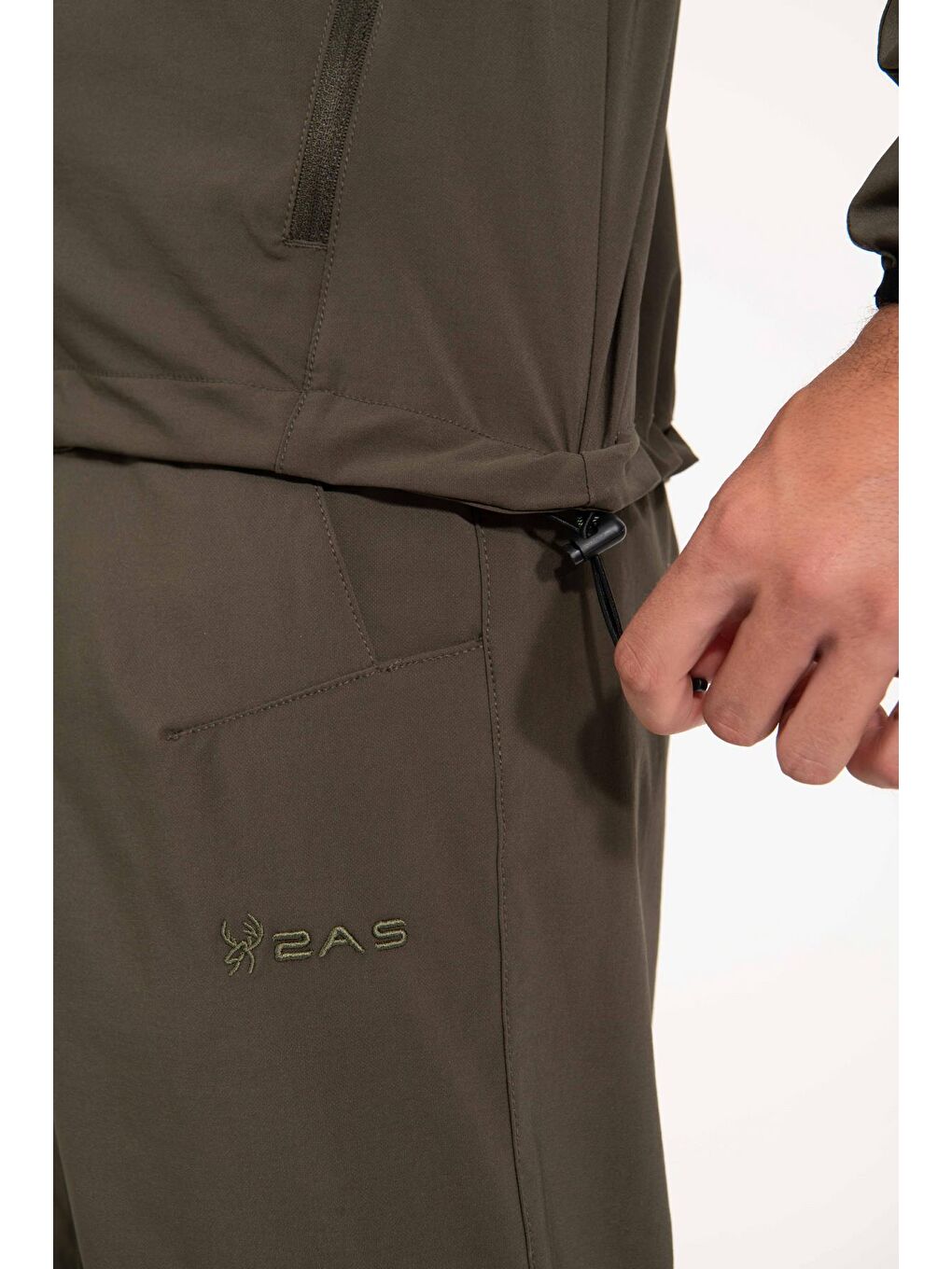 Yeşil Motta Erkek Mont Füme-2