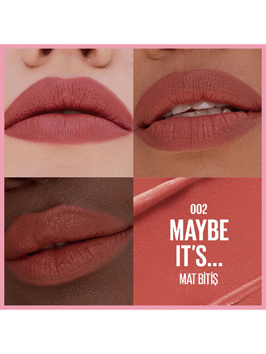 Maybelline NY Serum Etkili Hyalüronik Asit ve Besleyici Yağ İçeren Ruj - 002 Maybe It's-2