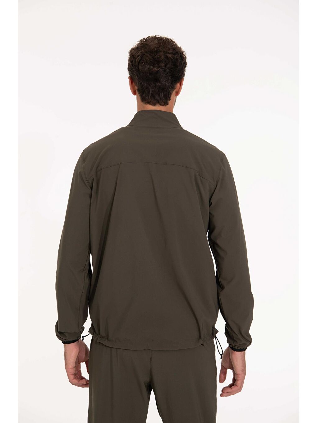 Yeşil Motta Erkek Mont Füme-4