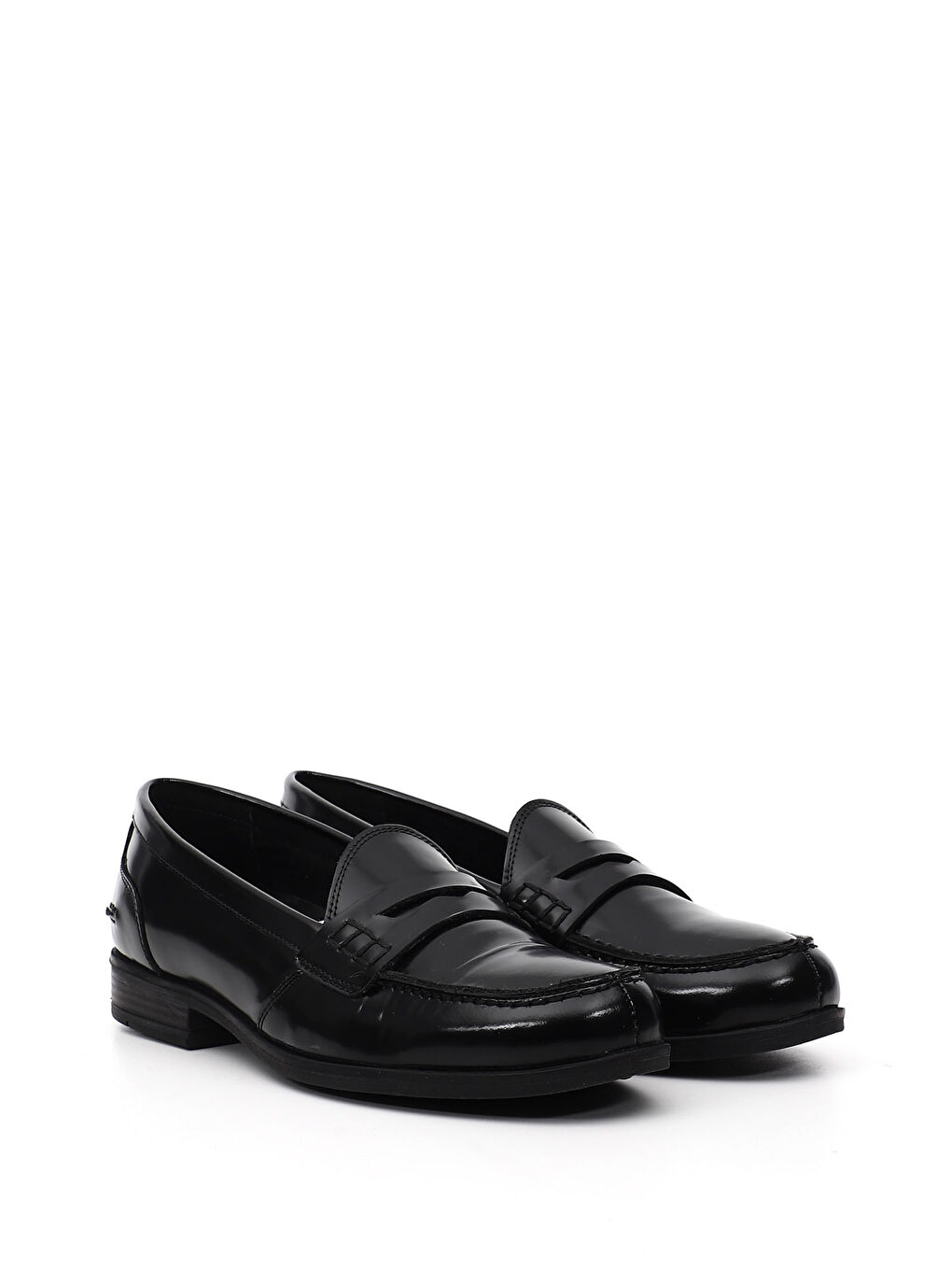 Siyah Kadın AÇIK SİYAH Hakiki Deri Loafer Ayakkabı-1