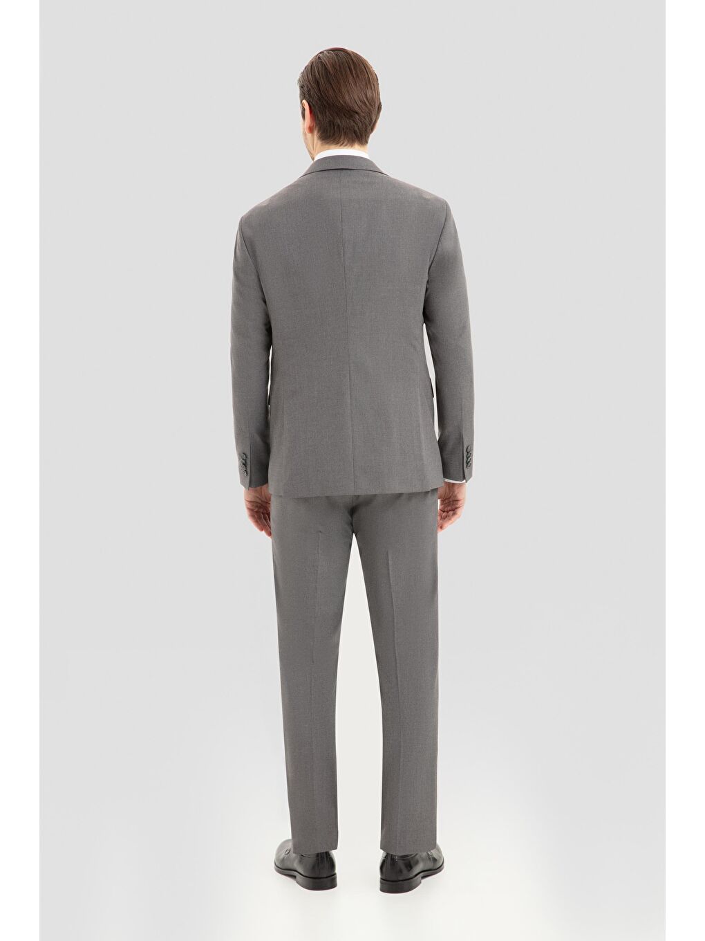 Mono Yaka Takım Elbise Gri-2