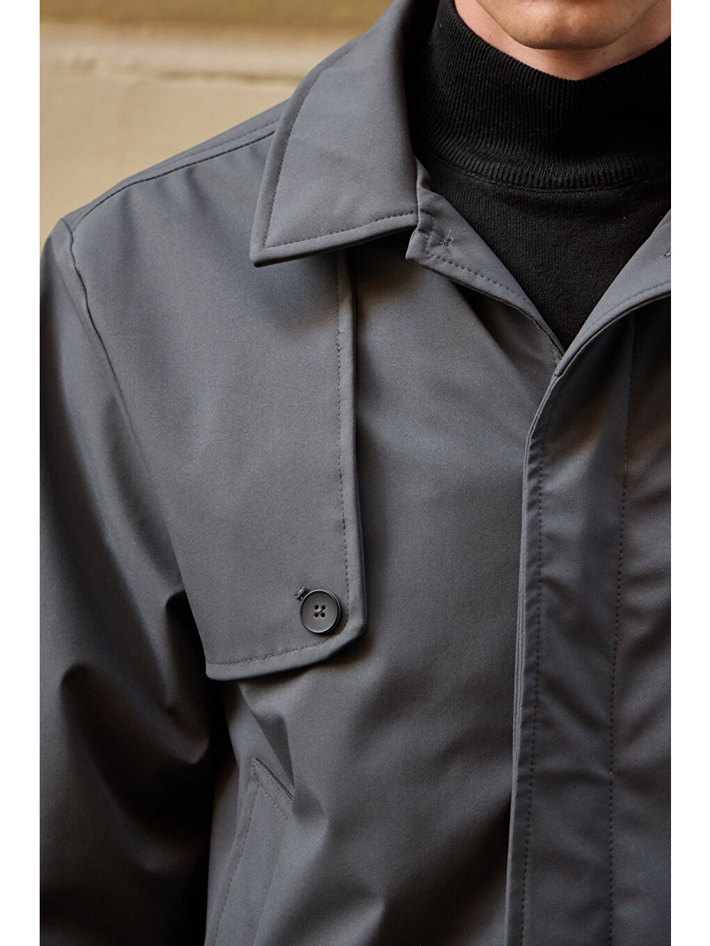 Erkek Regular Fit Ceket Antrasit-2