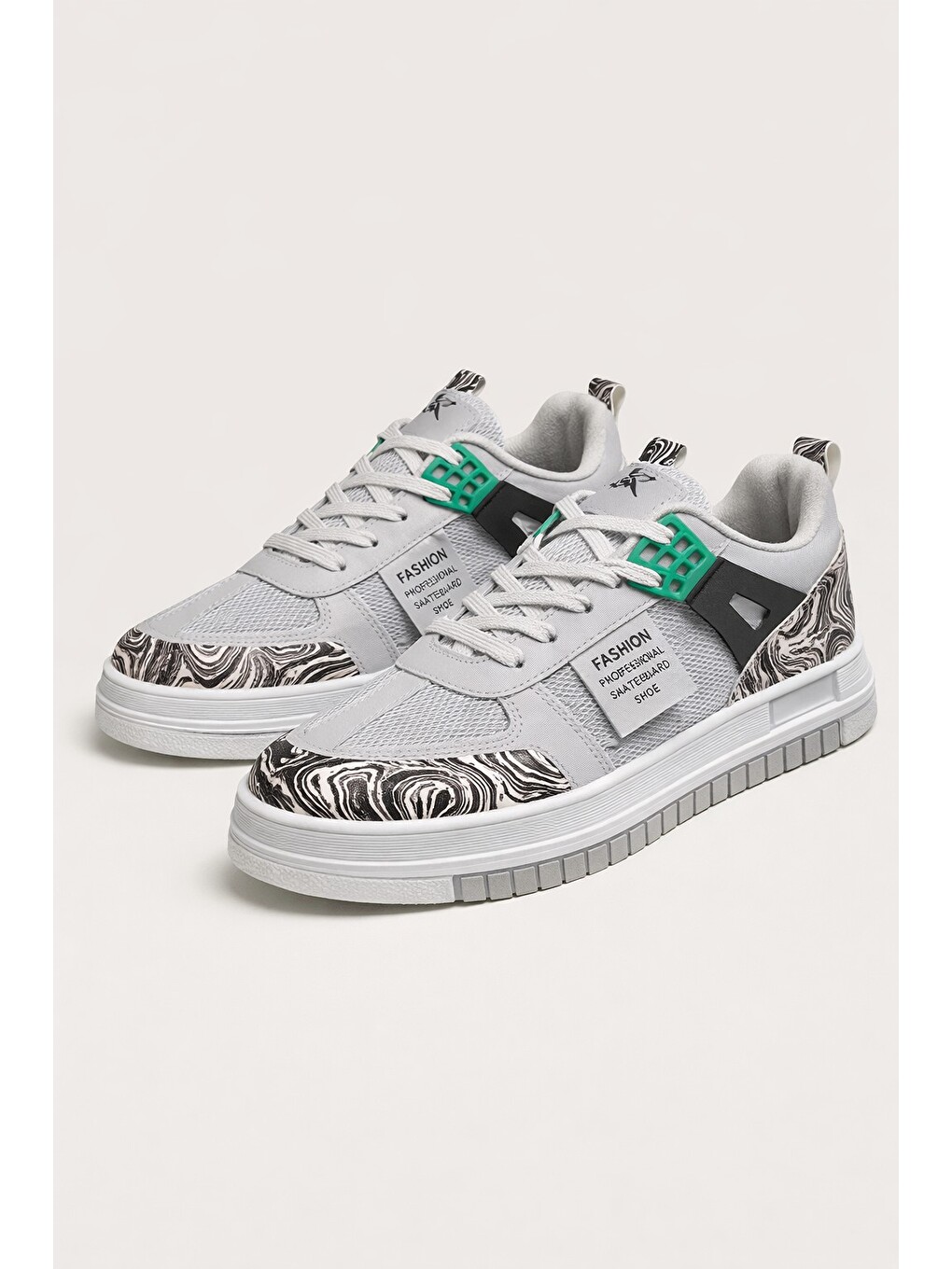 Gri 49-21 Unisex Spor Ayakkabı Günlük Casual Sneakers