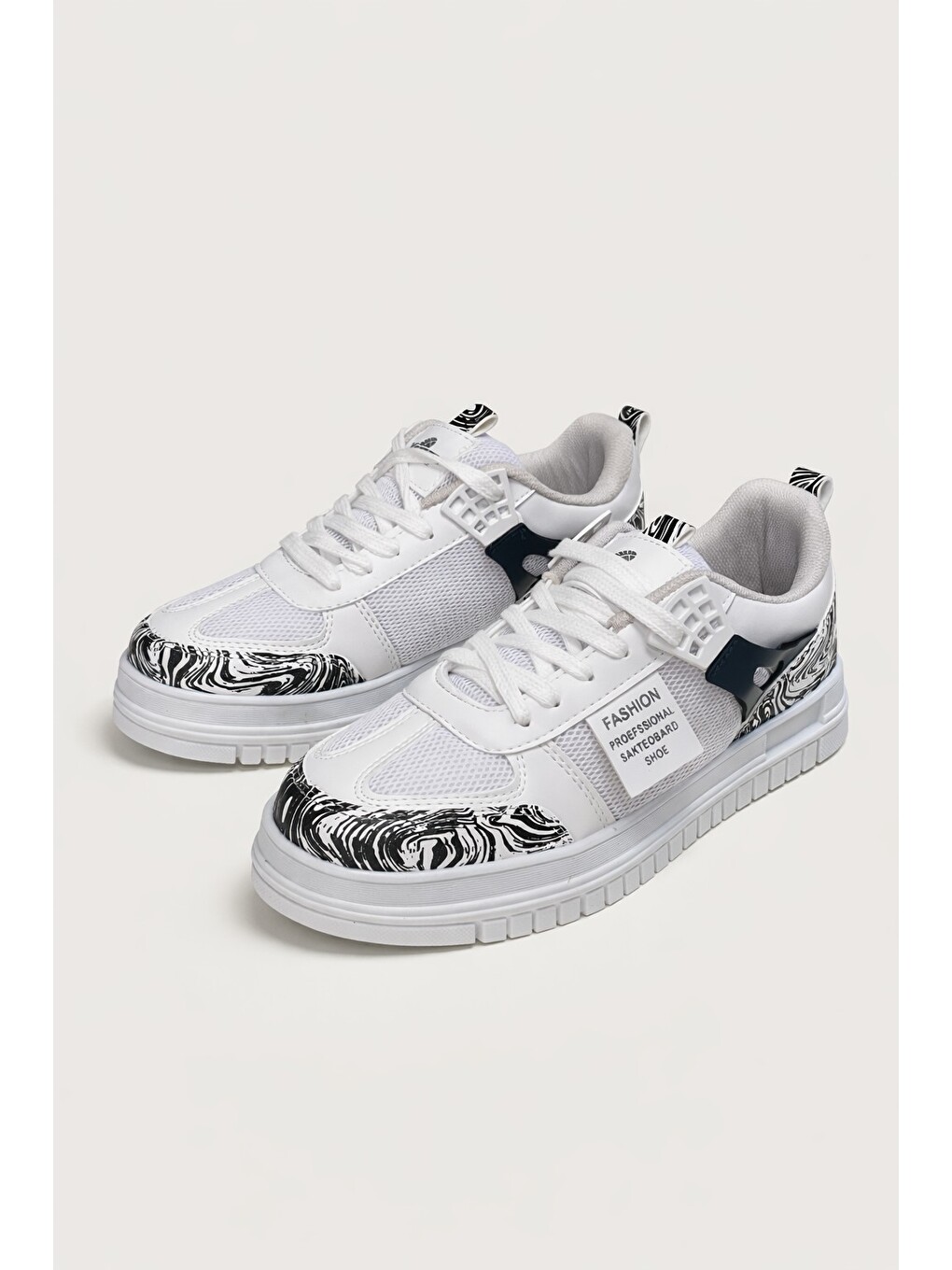 Beyaz 49-21 Unisex Spor Ayakkabı Günlük Casual Sneakers