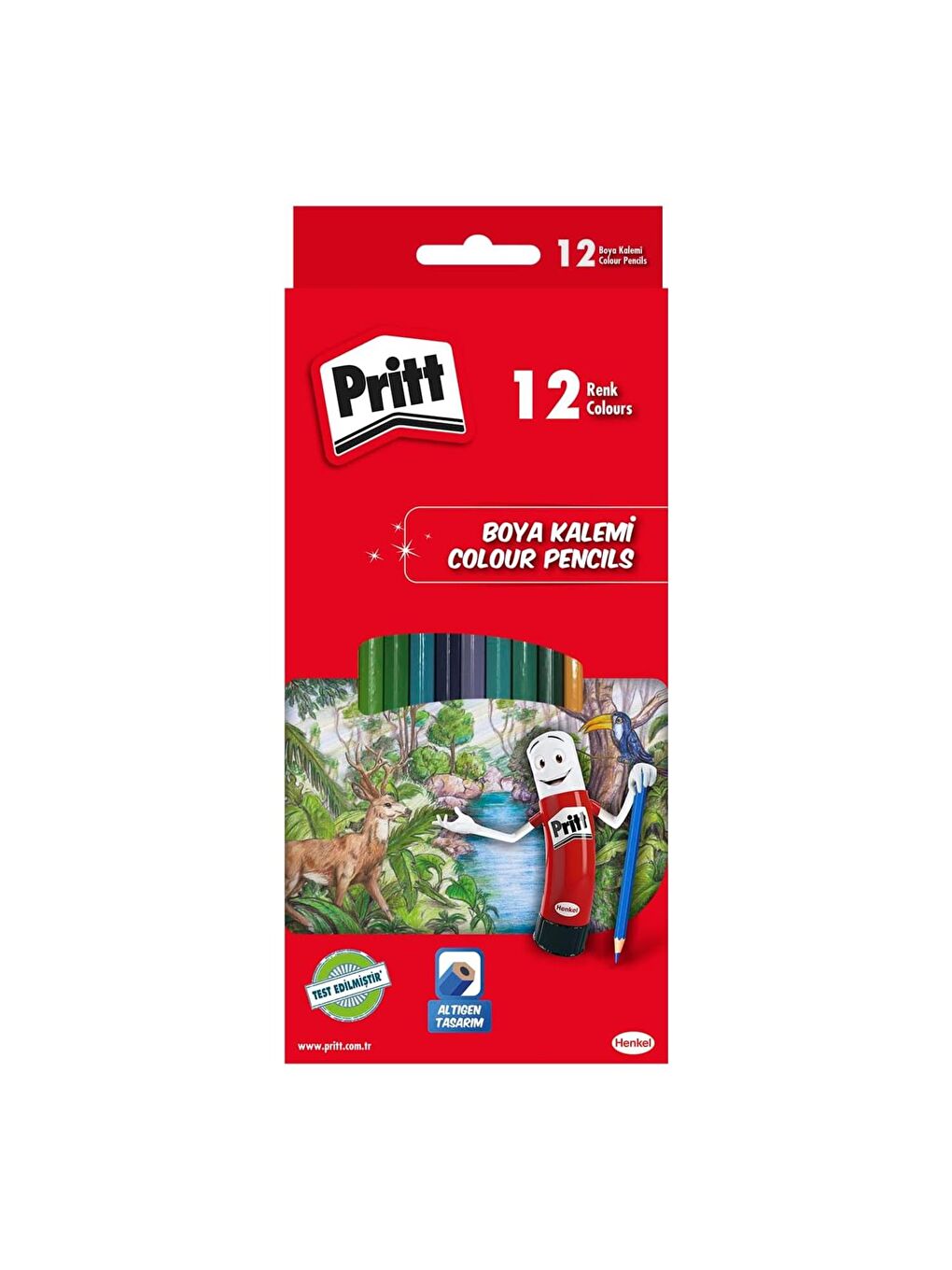 Boyama Seti Kuru Sulu Pastel Keçeli ve 43 Gr Stick Yapıştırıcı Kırtasiye Seti-1