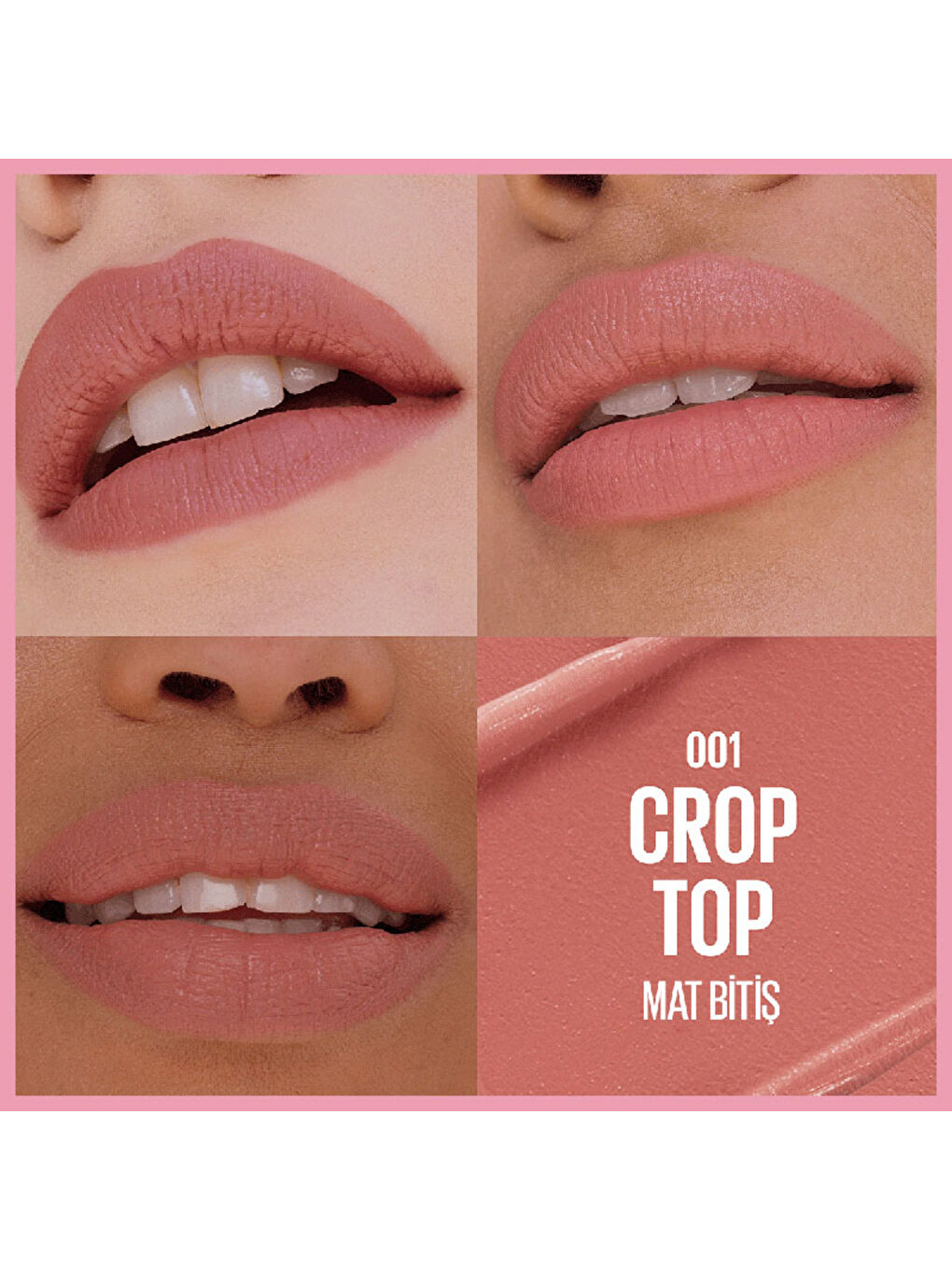 Maybelline NY Serum Etkili Hyalüronik Asit ve Besleyici Yağ İçeren Ruj - 001 Crop Top-2