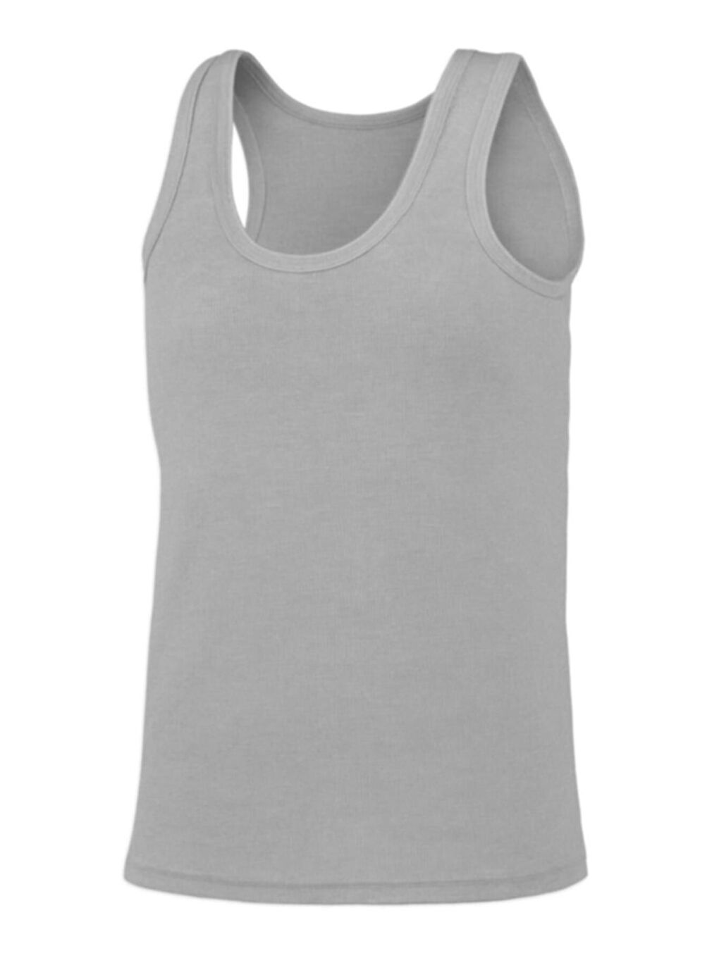 6'lı Erkek Gri %100 Pamuk Rahat Süprem Atlet-1