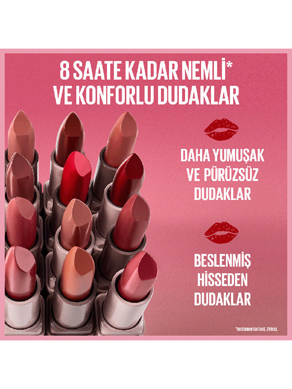 Maybelline NY Serum Etkili Hyalüronik Asit ve Besleyici Yağ İçeren Ruj - 001 Crop Top-6