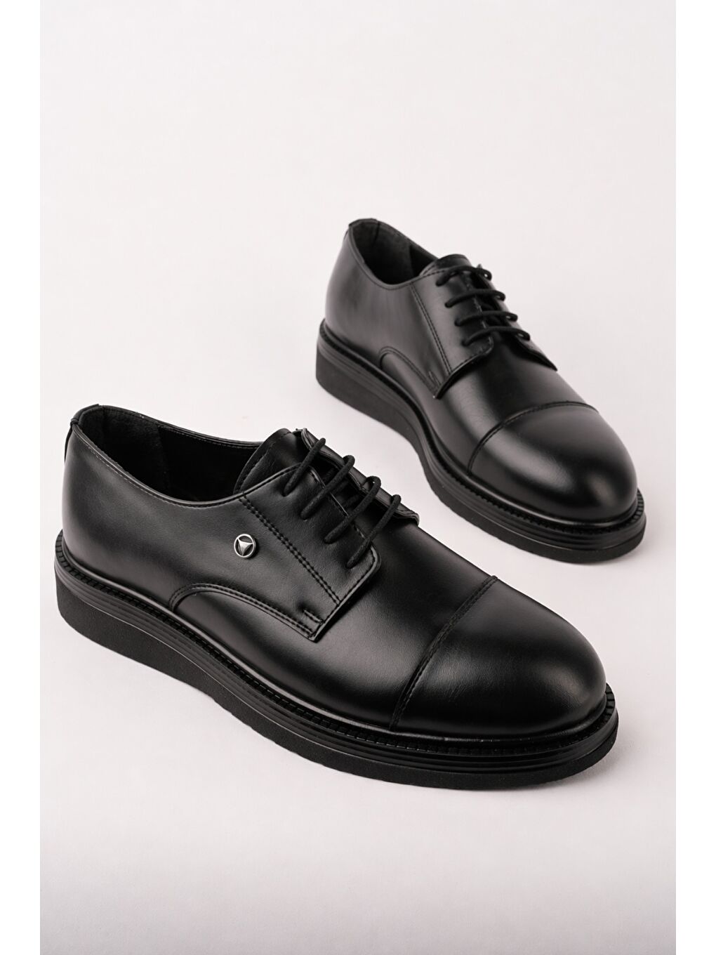 Siyah ARTOS Bağcıklı Rahat Taban Erkek Günlük Klasik Casual Ayakkabı