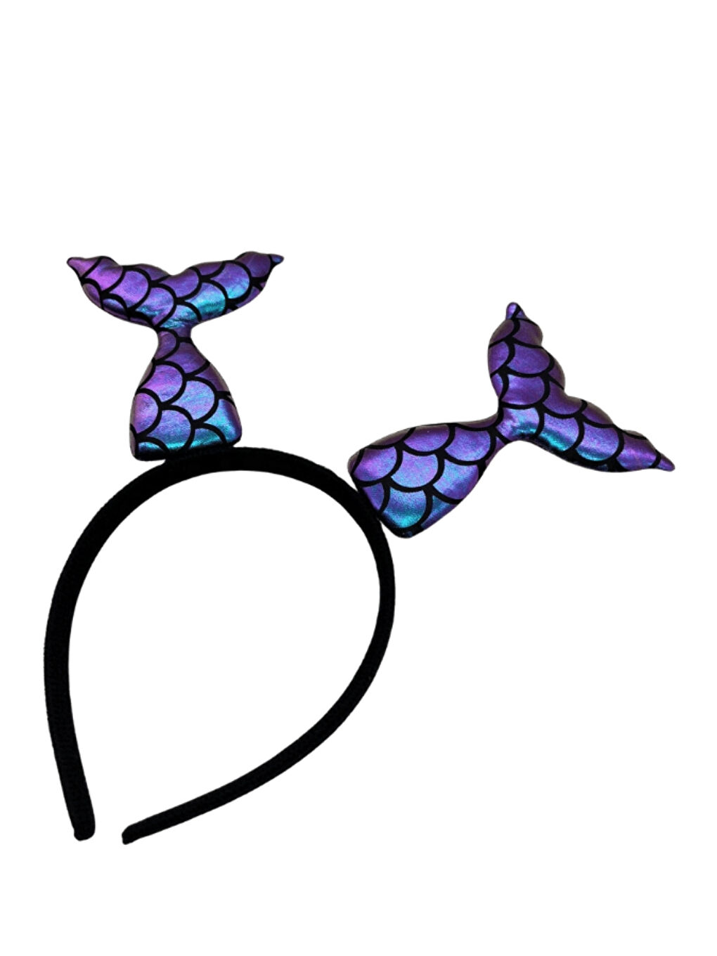 Lila  Deniz Kızı Kuyruğu Kız Çocuk Taç-1