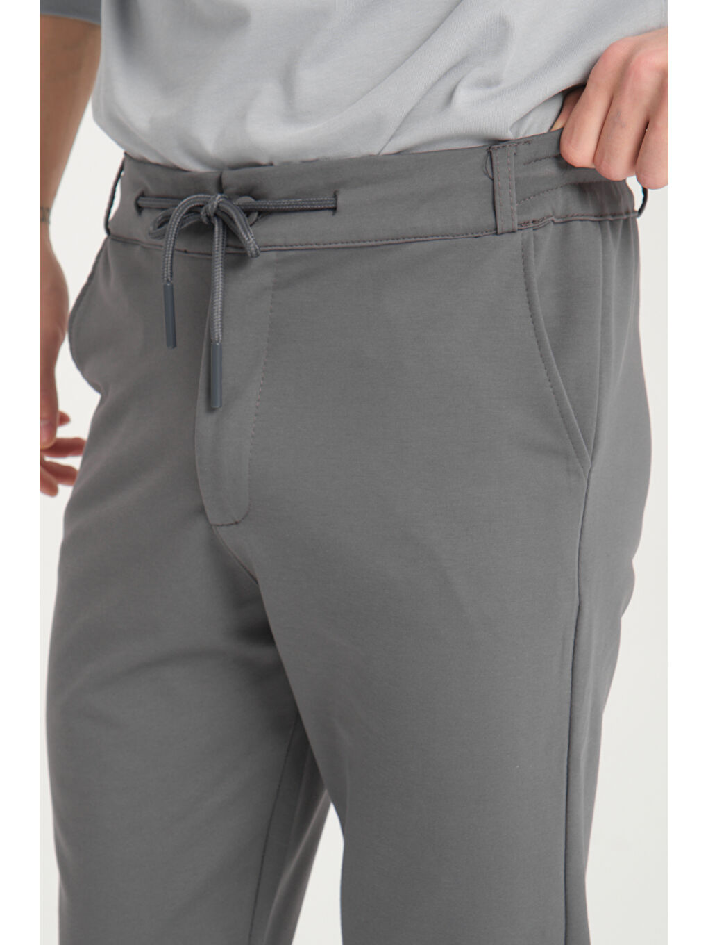 Antrasit Duble Paça Kompak Erkek Pantolon 3575-2