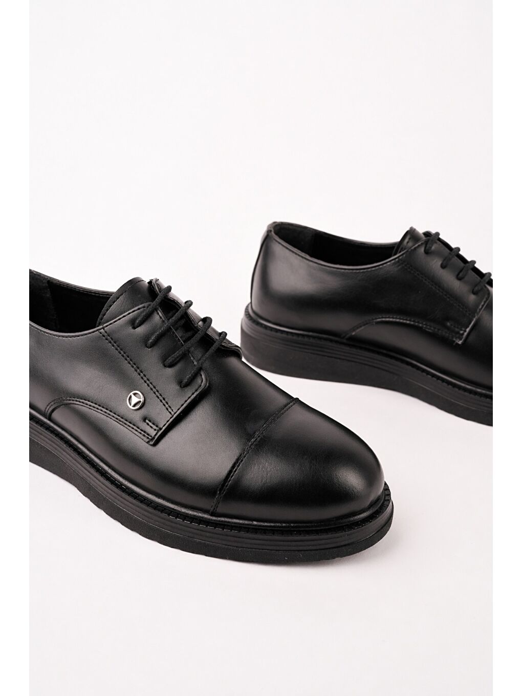 Siyah ARTOS Bağcıklı Rahat Taban Erkek Günlük Klasik Casual Ayakkabı-2