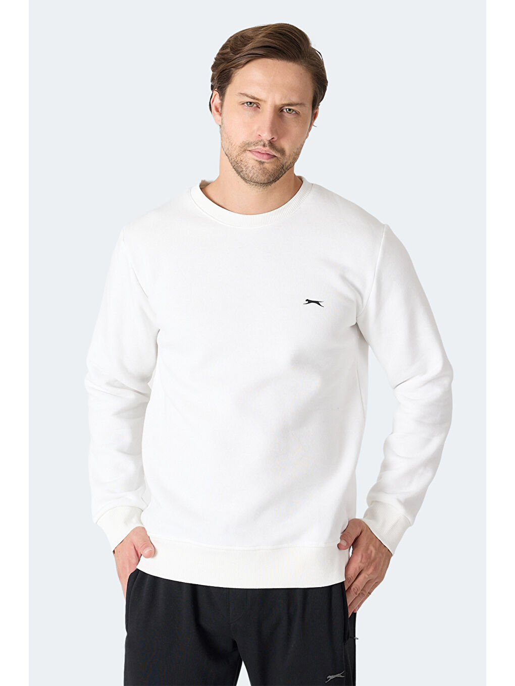 MEGAR I Erkek Ekru Sweatshırt-5