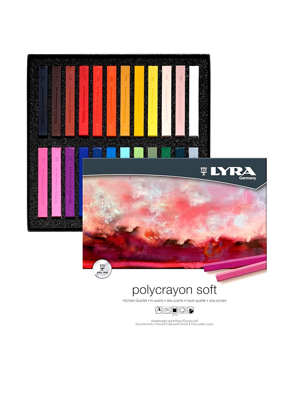 Polycrayons Soft Toz Pastel 24 Renk (L5651240)-2