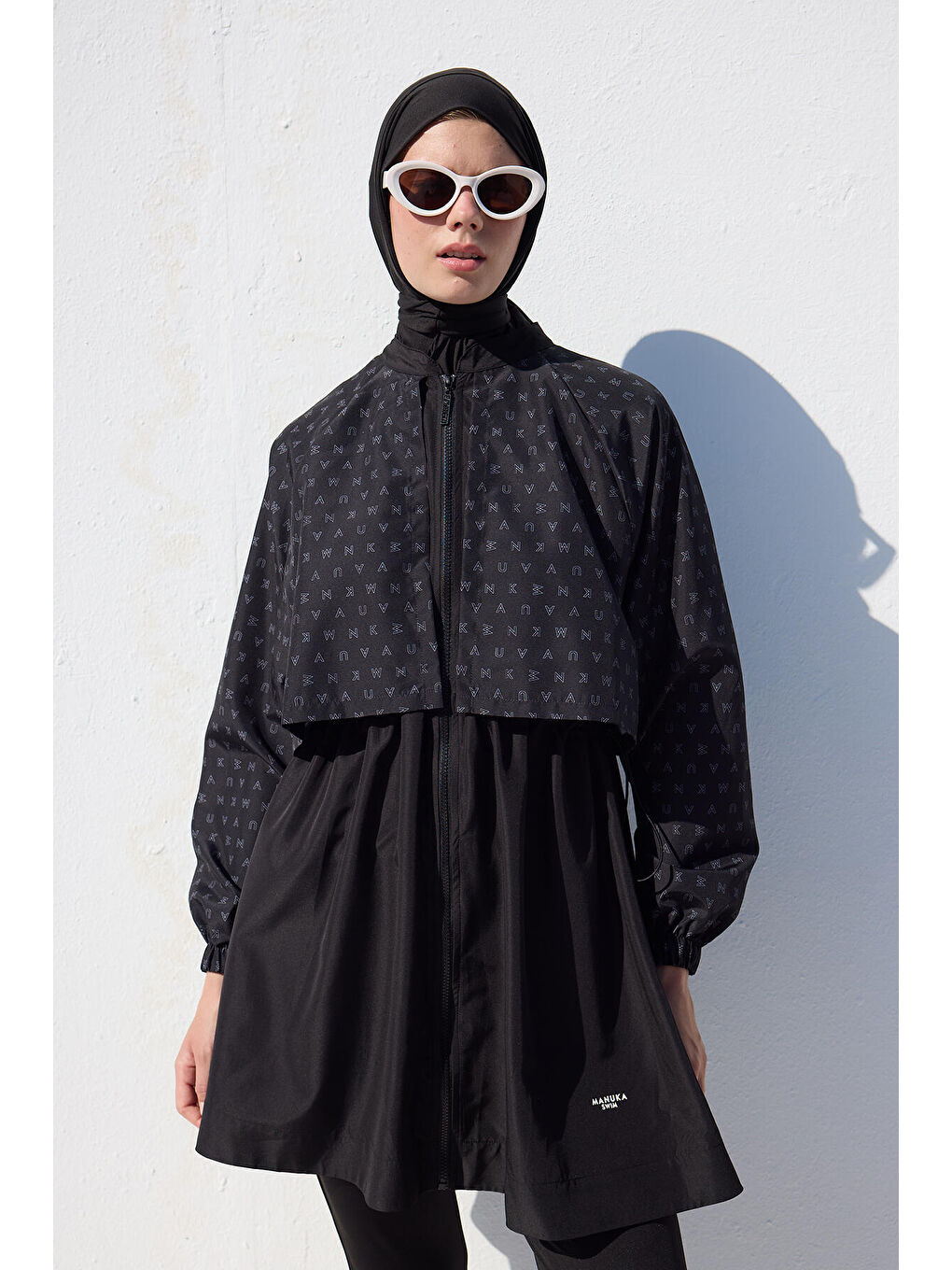 Gri Rüzgarlıklı 3'Lü Tesettür Mayo Takımı Logo-1