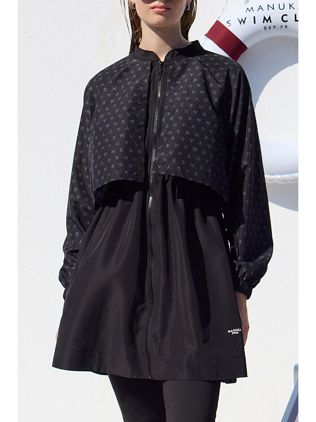 Gri Rüzgarlıklı 3'Lü Tesettür Mayo Takımı Logo-3