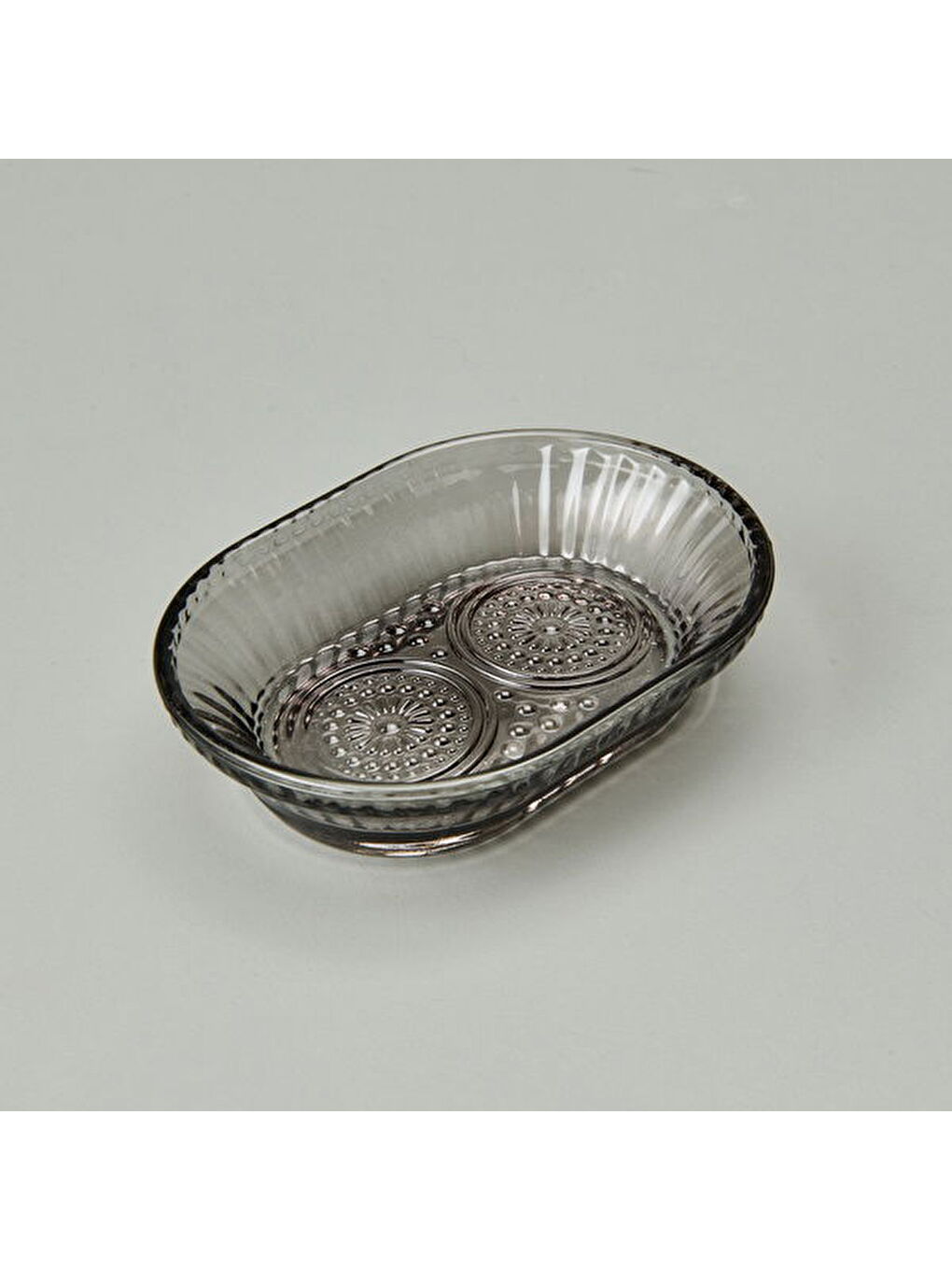 Bath 3'lü Cam Banyo Sıvı Sabunluk Seti - Antrasit-2