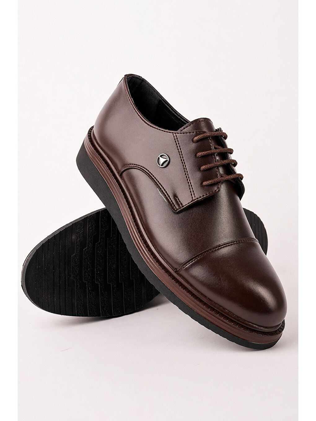 Kahverengi ARTOS Bağcıklı Rahat Taban Erkek Günlük Klasik Casual Ayakkabı-1