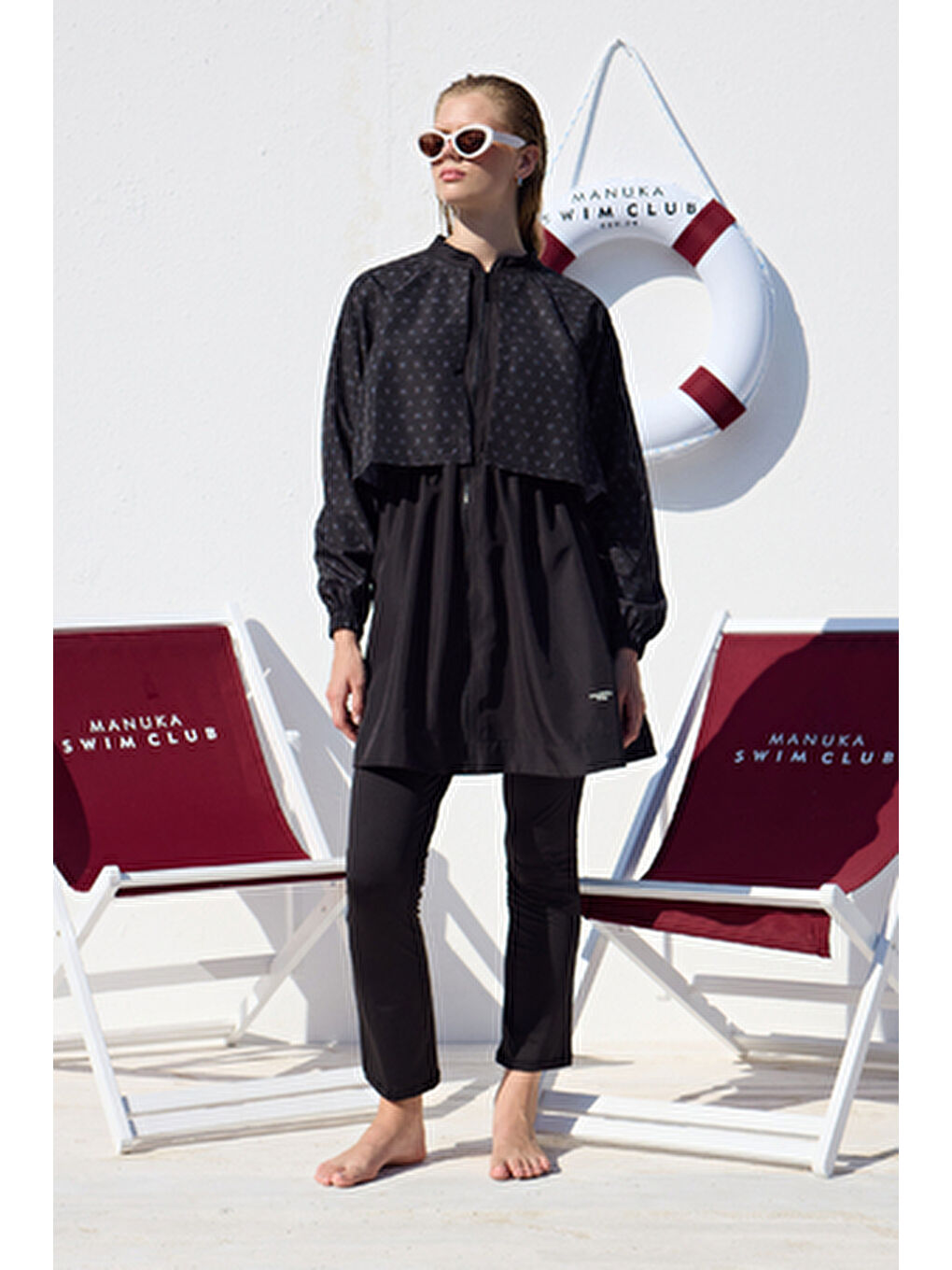 Gri Rüzgarlıklı 3'Lü Tesettür Mayo Takımı Logo-6