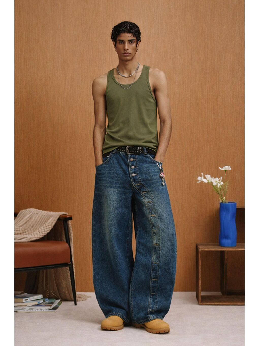 Yeşil %100 Pamuklu Erkek Atlet Özel Fiyat-1