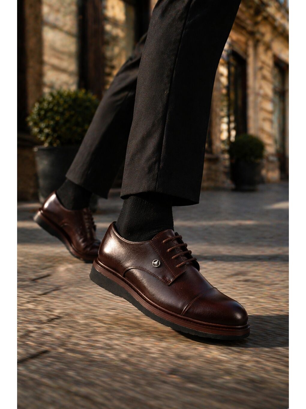 Kahverengi ARTOS Bağcıklı Rahat Taban Erkek Günlük Klasik Casual Ayakkabı-7