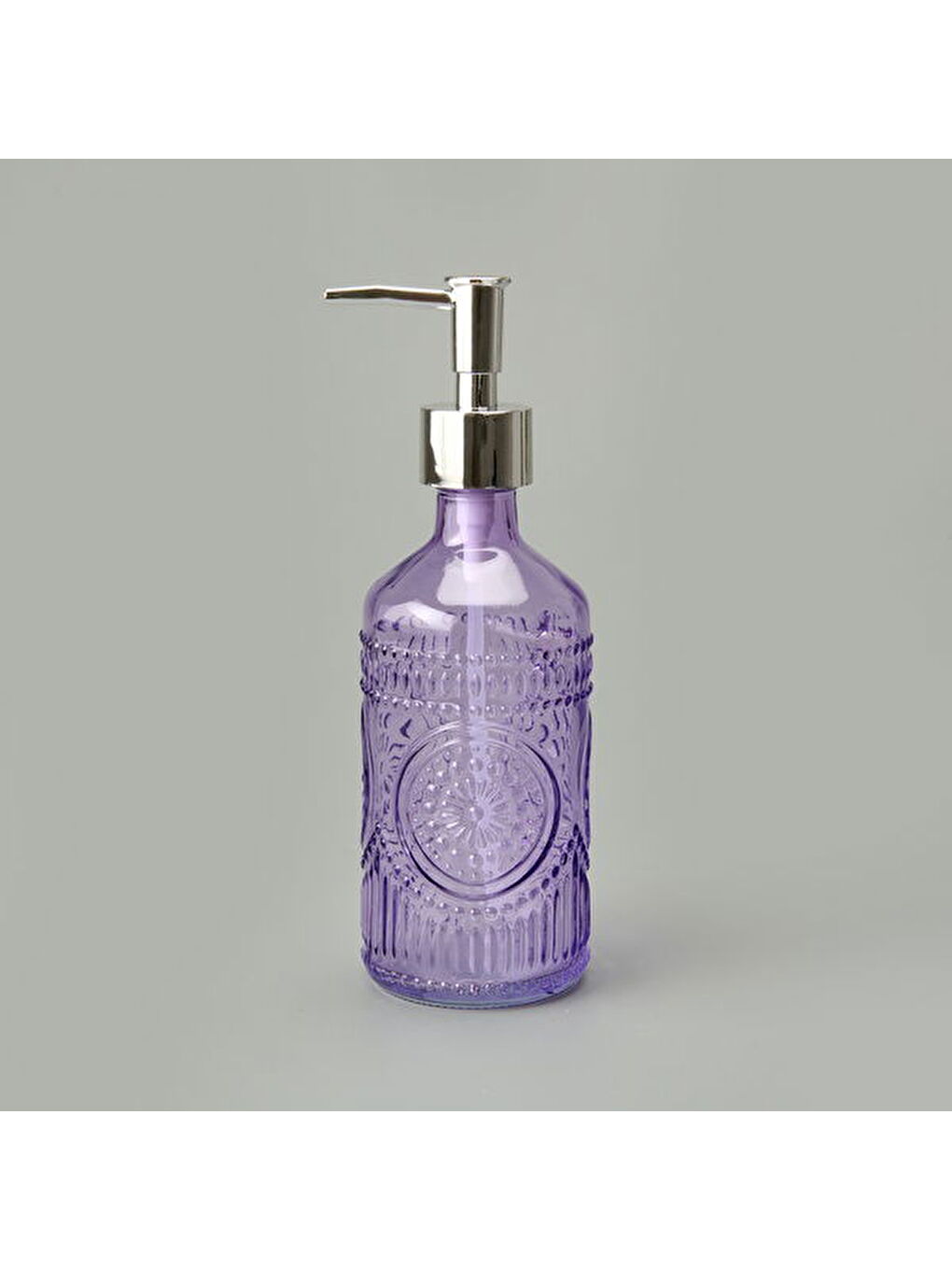 Bath 3'lü Cam Banyo Sıvı Sabunluk Seti - Mor-2