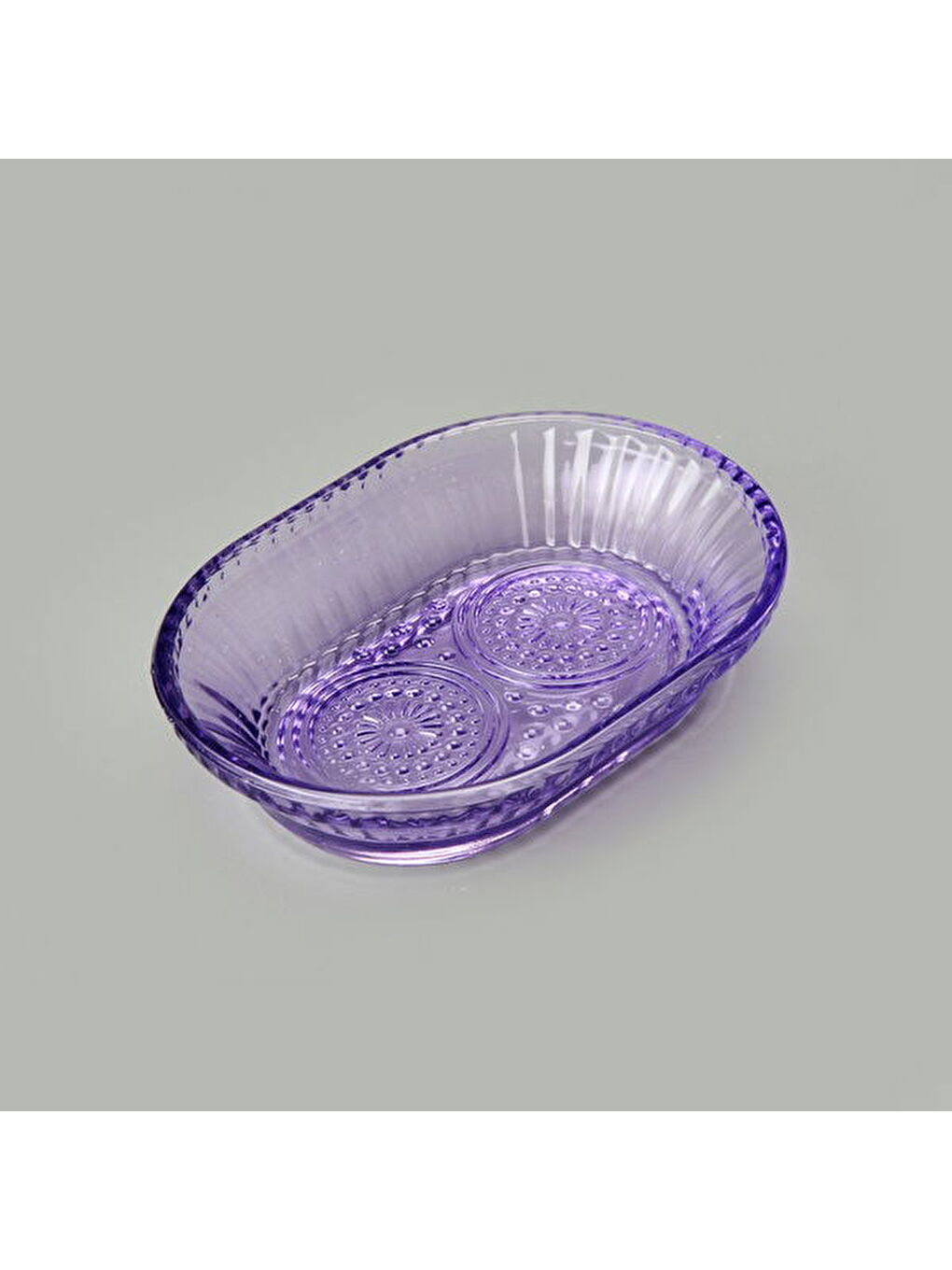 Bath 3'lü Cam Banyo Sıvı Sabunluk Seti - Mor-5