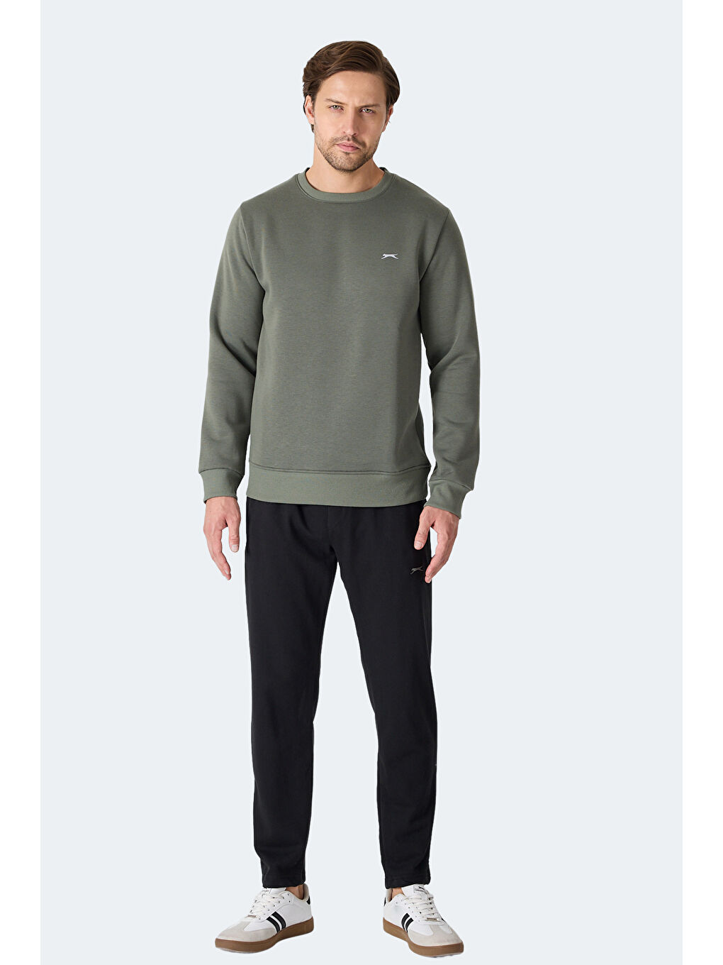 MEGAR I Erkek Haki Sweatshırt-6