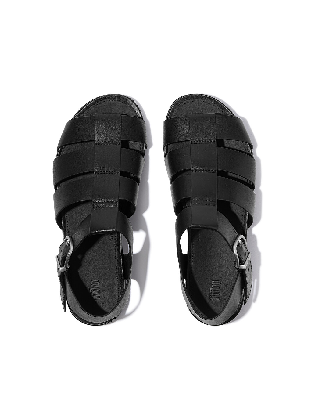 Siyah Kadın Sandalet A4B-001/C15 GRACIE LEATHER FISHERMAN SANDALS-4