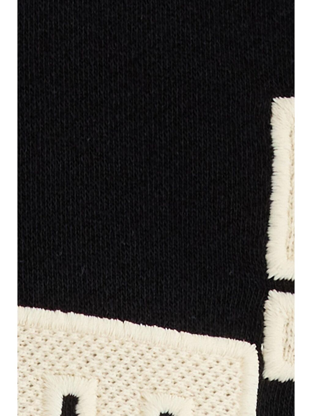 Erkek Relax Fit Rahat Kesim Pamuklu Lastikli Kol Bisiklet Yaka Baskılı Siyah Sweatshirt-5