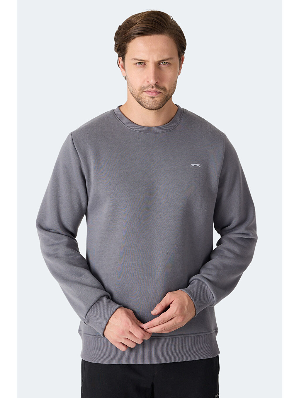 MEGAR I Erkek Gri Sweatshırt-4