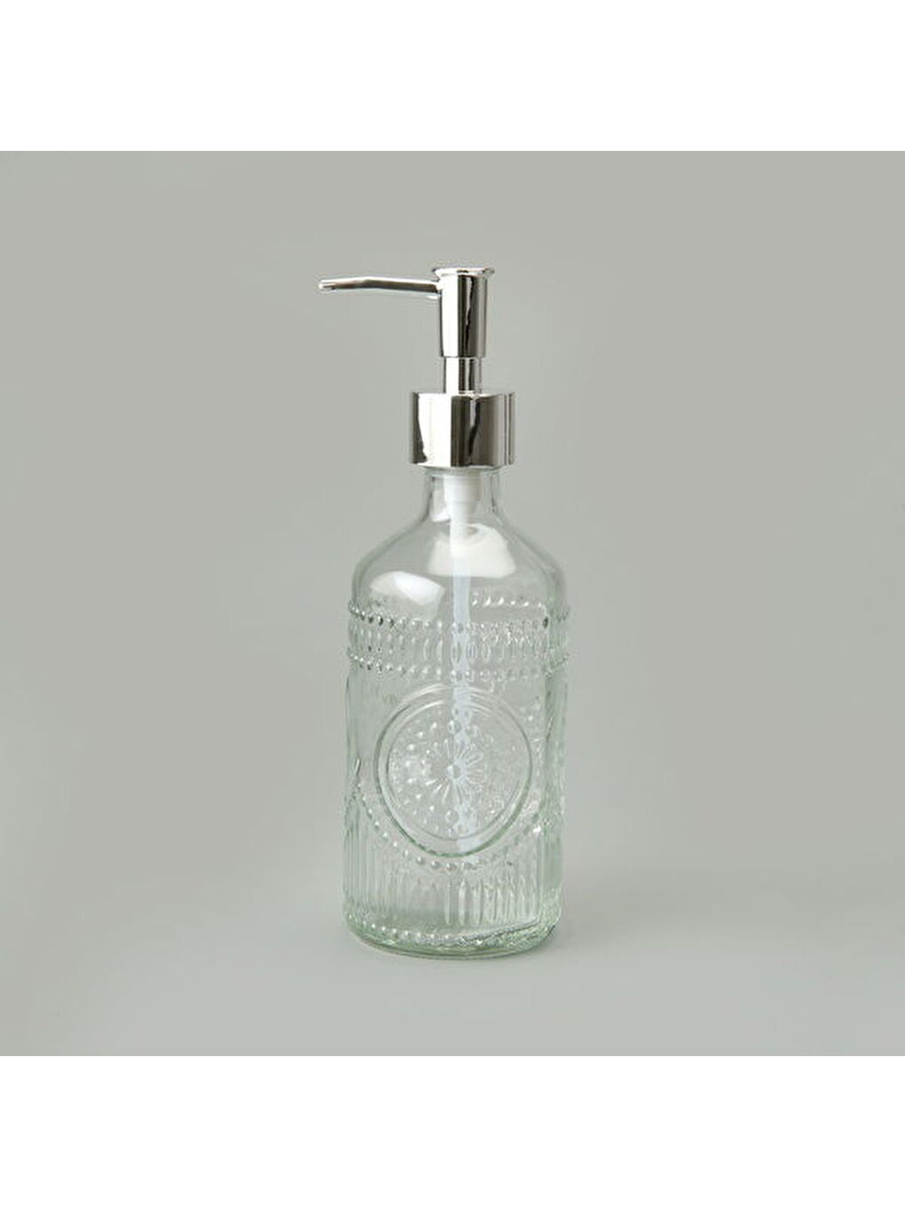 Renksiz Bath 3'lü Cam Banyo Sıvı Sabunluk Seti - Şeffaf-1