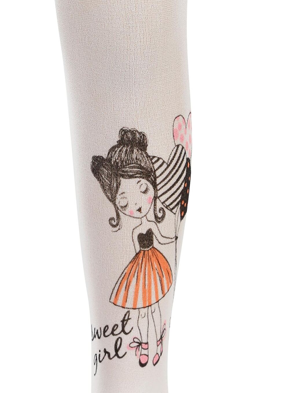 Girls Kız Çocuk 40 Denye Mus Külotlu Çorap 2-12 Yaş Ekru-1