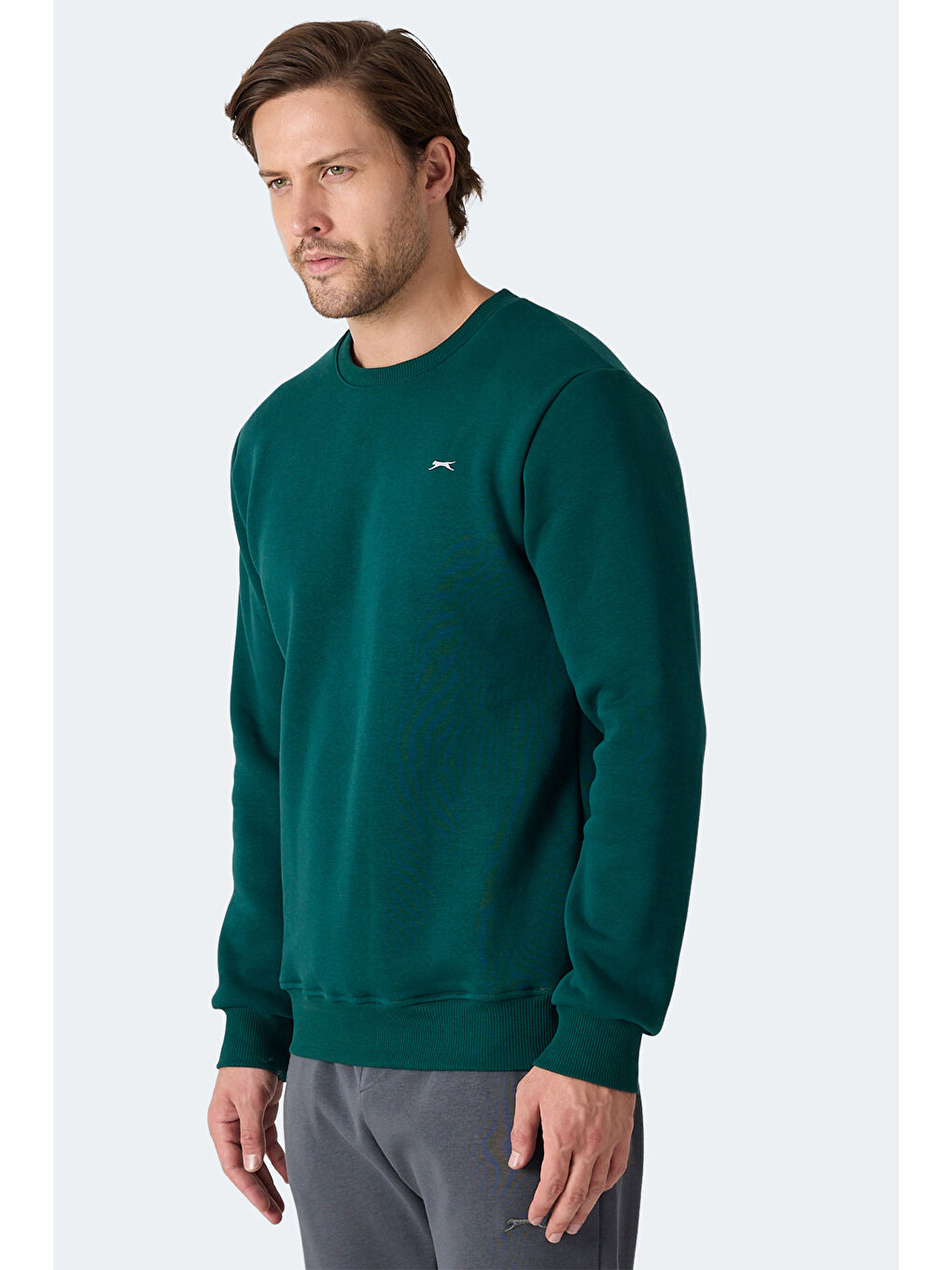 MEGAR I Erkek Koyu Yeşil Sweatshırt-2