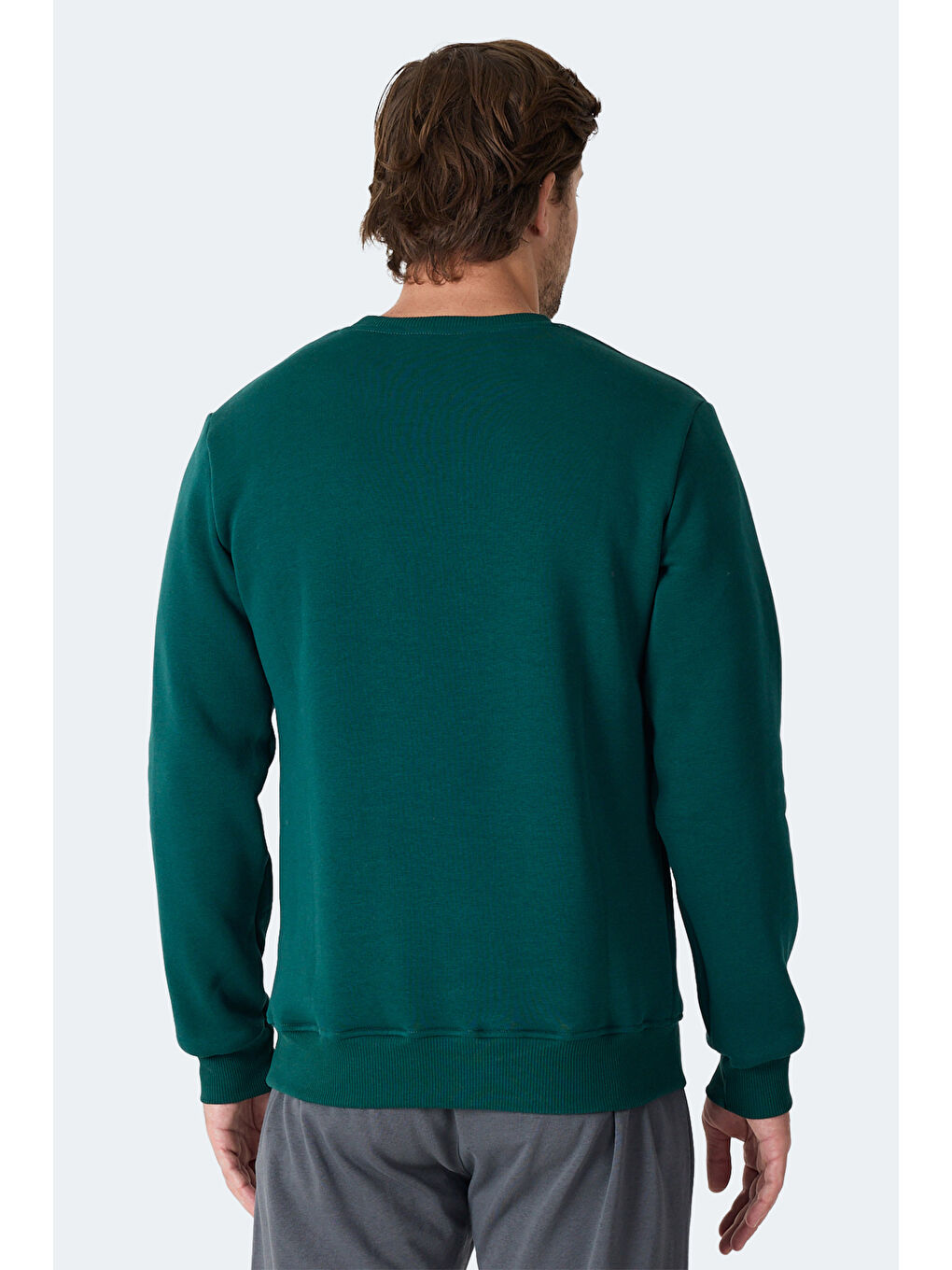 MEGAR I Erkek Koyu Yeşil Sweatshırt-4