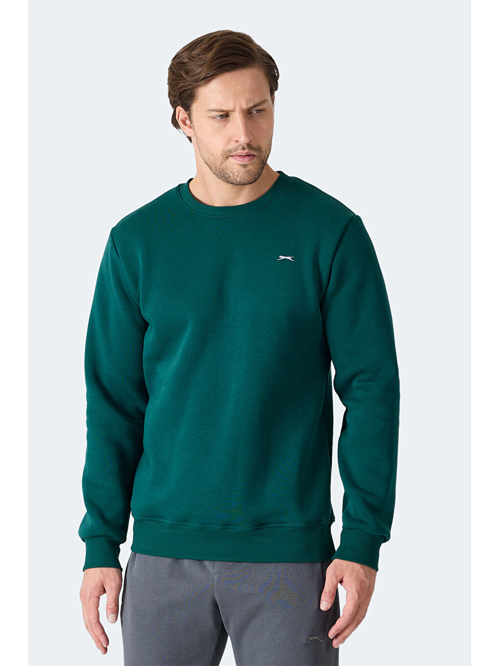 MEGAR I Erkek Koyu Yeşil Sweatshırt-5