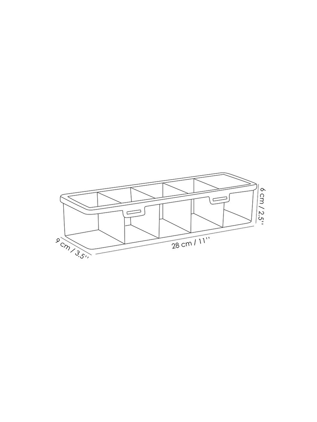 1 Adet 5 Bölmeli Kapaklı Takı Kutusu-4