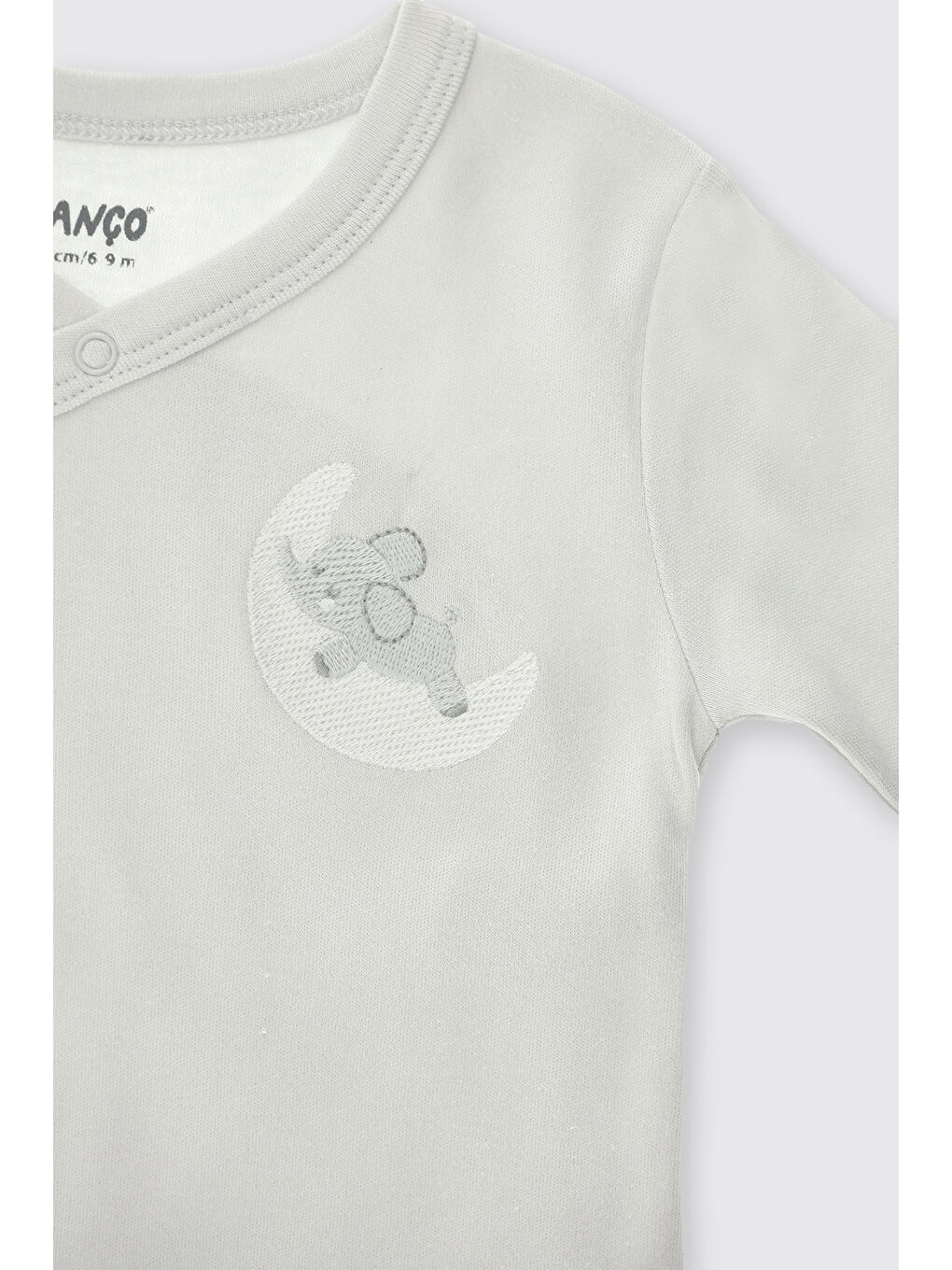 Yenidoğan Fil Detaylı Gri 2'li Takım-4