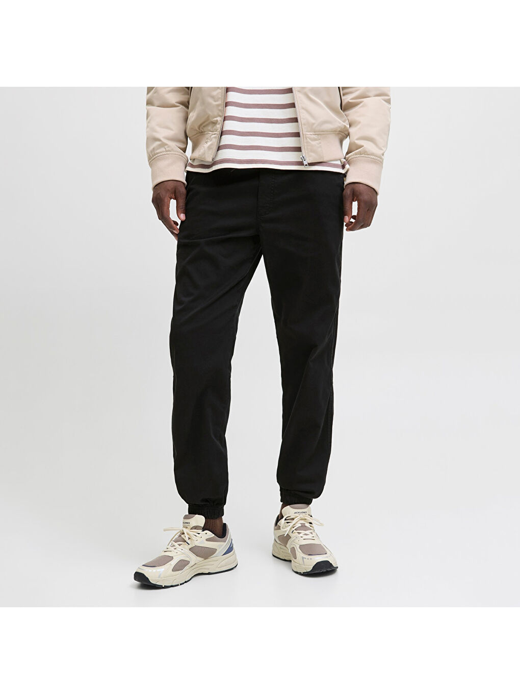 Kane Troy Cuffed Jogger Erkek Siyah Pantolon