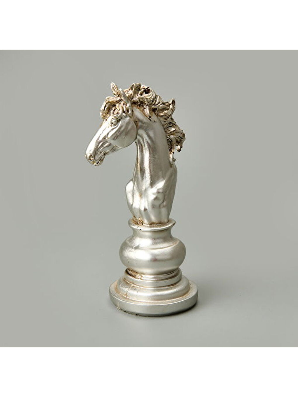 Gri Deco At Dekor - Gümüş - 26,5 cm-4