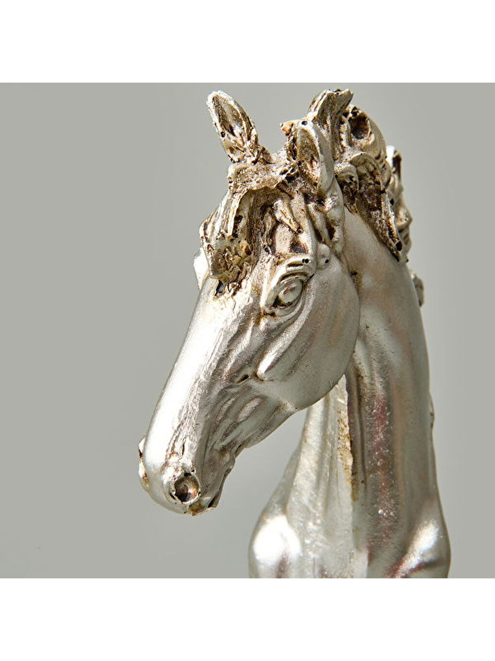 Gri Deco At Dekor - Gümüş - 26,5 cm-3