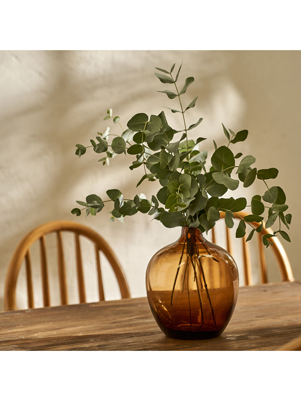 Zenda Vazo Kahverengi (17x17x20 cm)-3