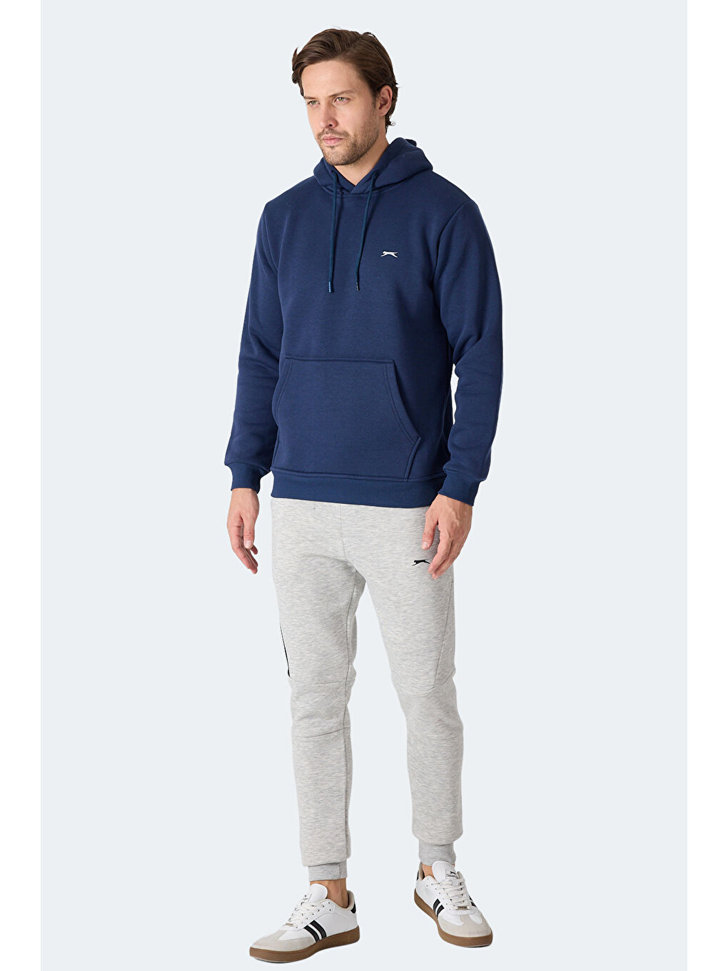 MOONLIGHT I Erkek Kapüşonlu Lacivert Sweatshirt-6