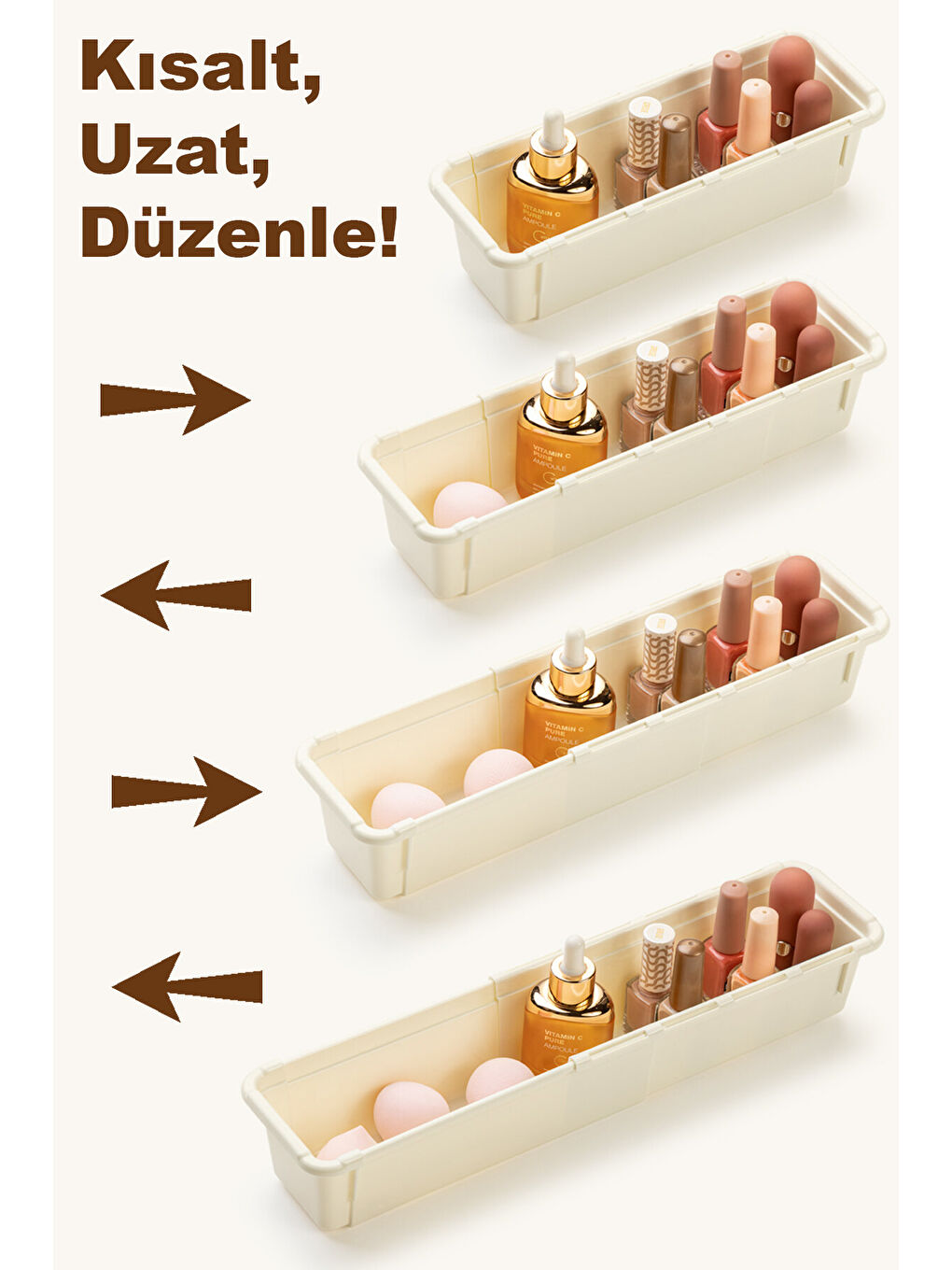 6 Parça Uzayabilen Makyaj Organizeri-3