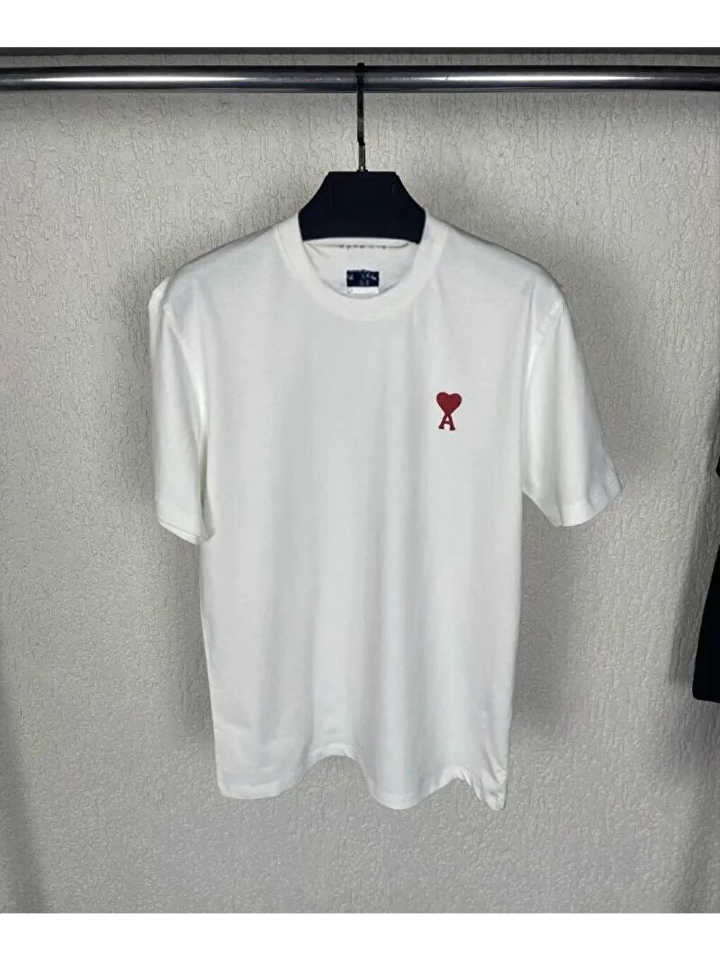 Unisex Bisiklet Yaka Baskılı Oversize T-Shirt - Beyaz-2